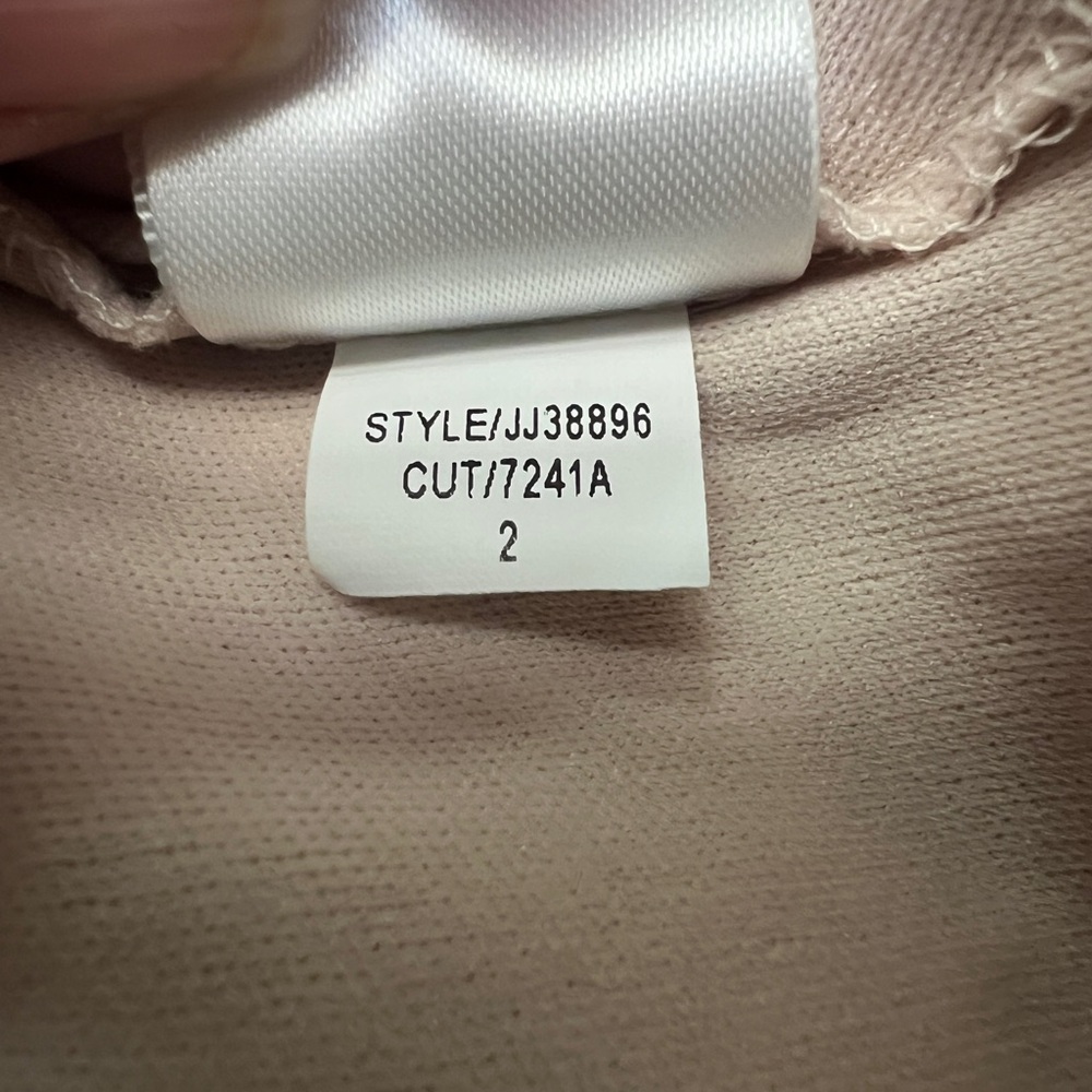 Julia Jordan floral belted dress - size 16 - cream/pink/green - Picture 7 of 12